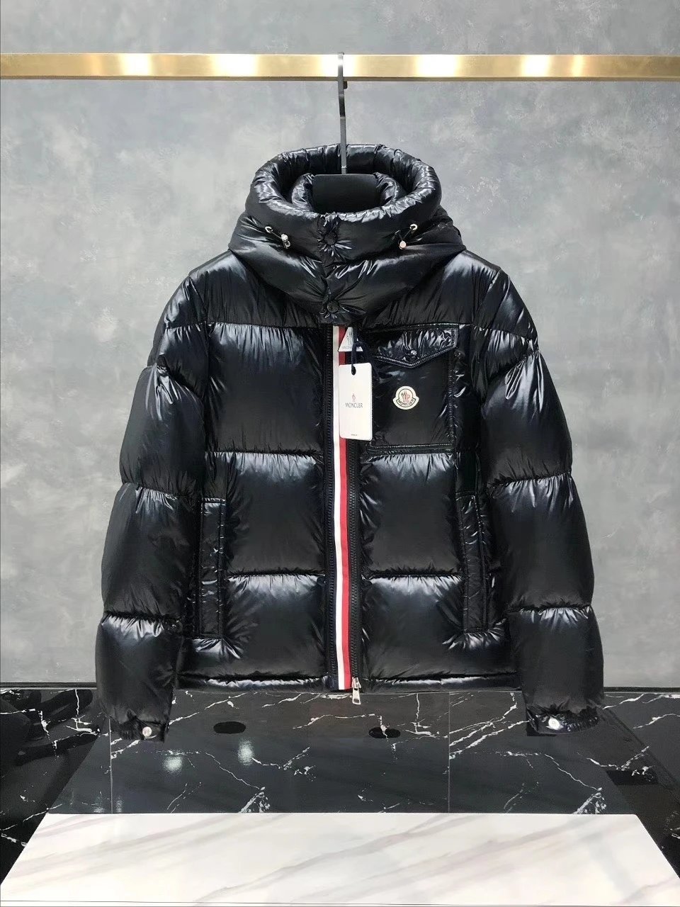 [DX6 -21] Winter classic three-color webbing down jacket