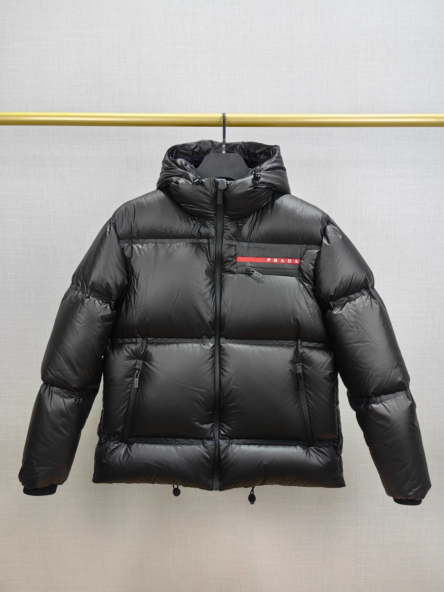 [DX129-10] Winter shiny black down jacket