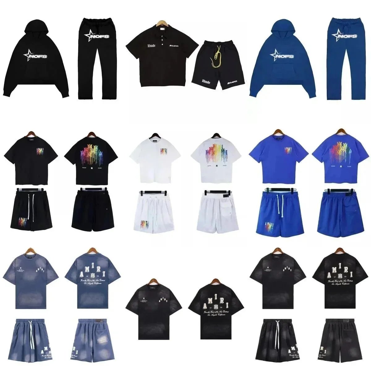 新款时尚百搭 短袖卫衣套装-R