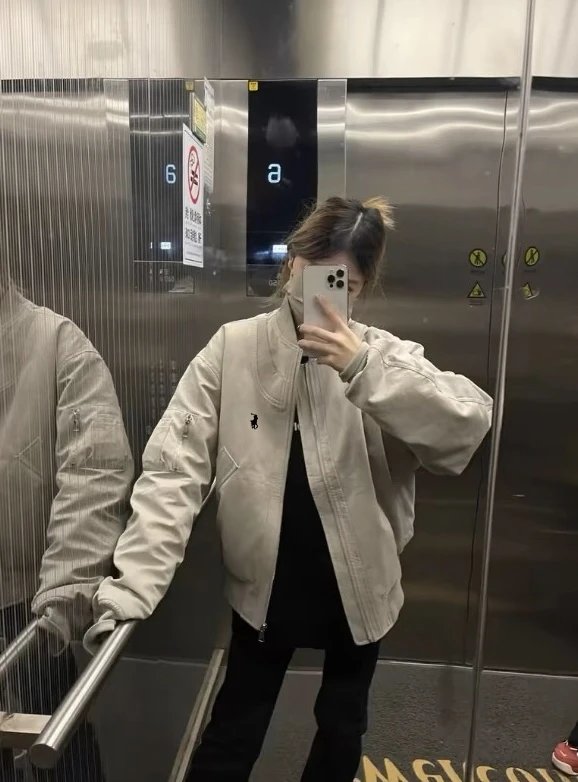 【DX19】经典老钱风工装菱格复古棉服夹克外套