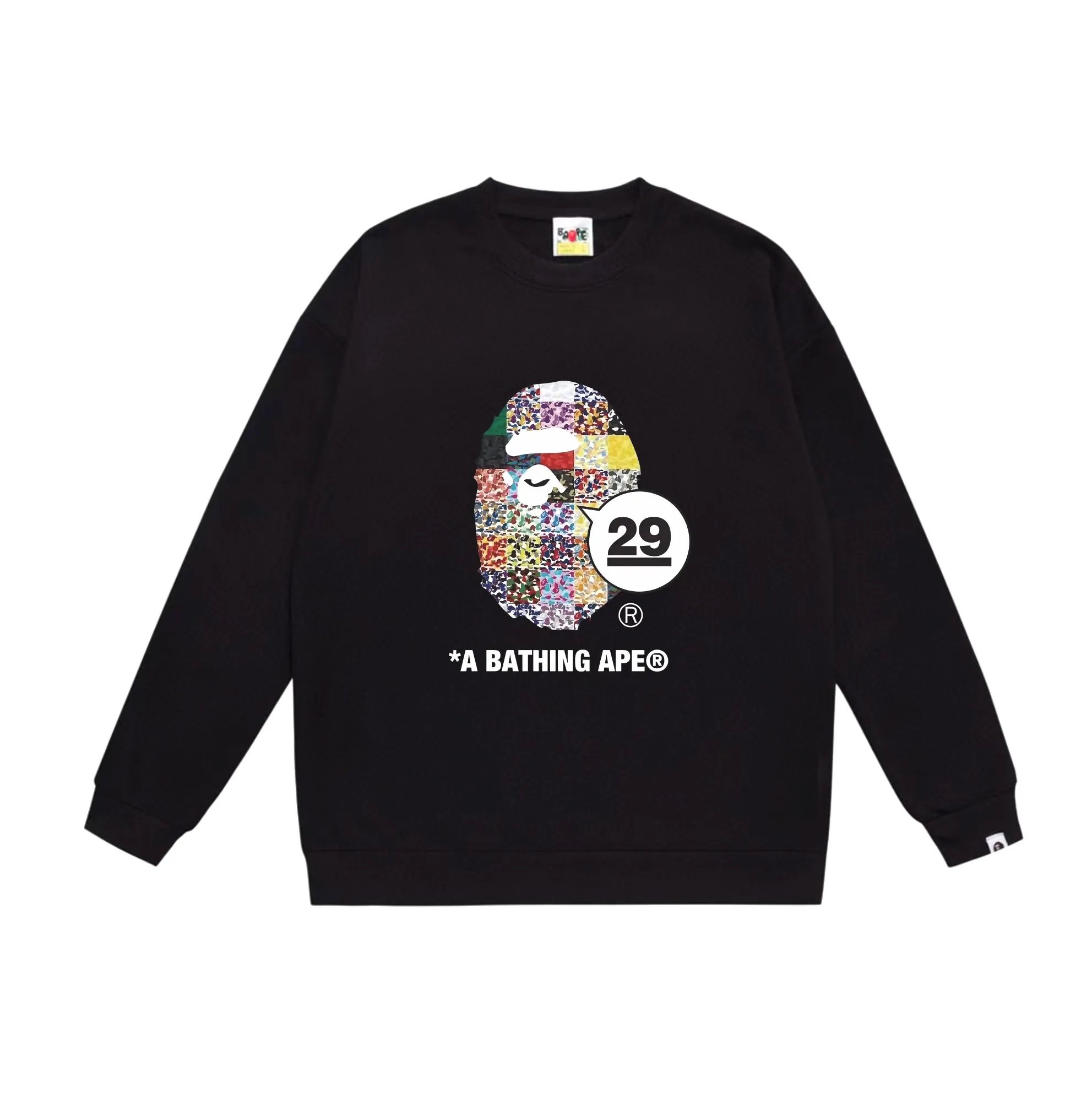 百搭纯棉宽松圆领上衣