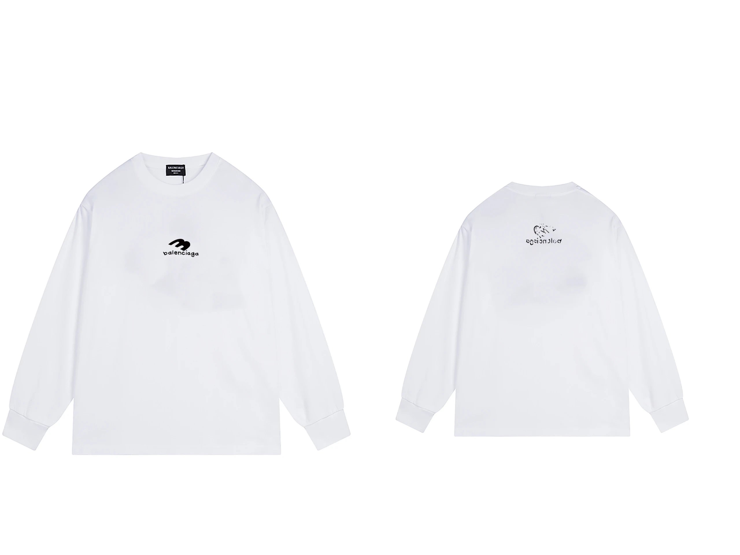 【ABC19-2】休闲百搭印花长袖纯棉长袖t恤男女款