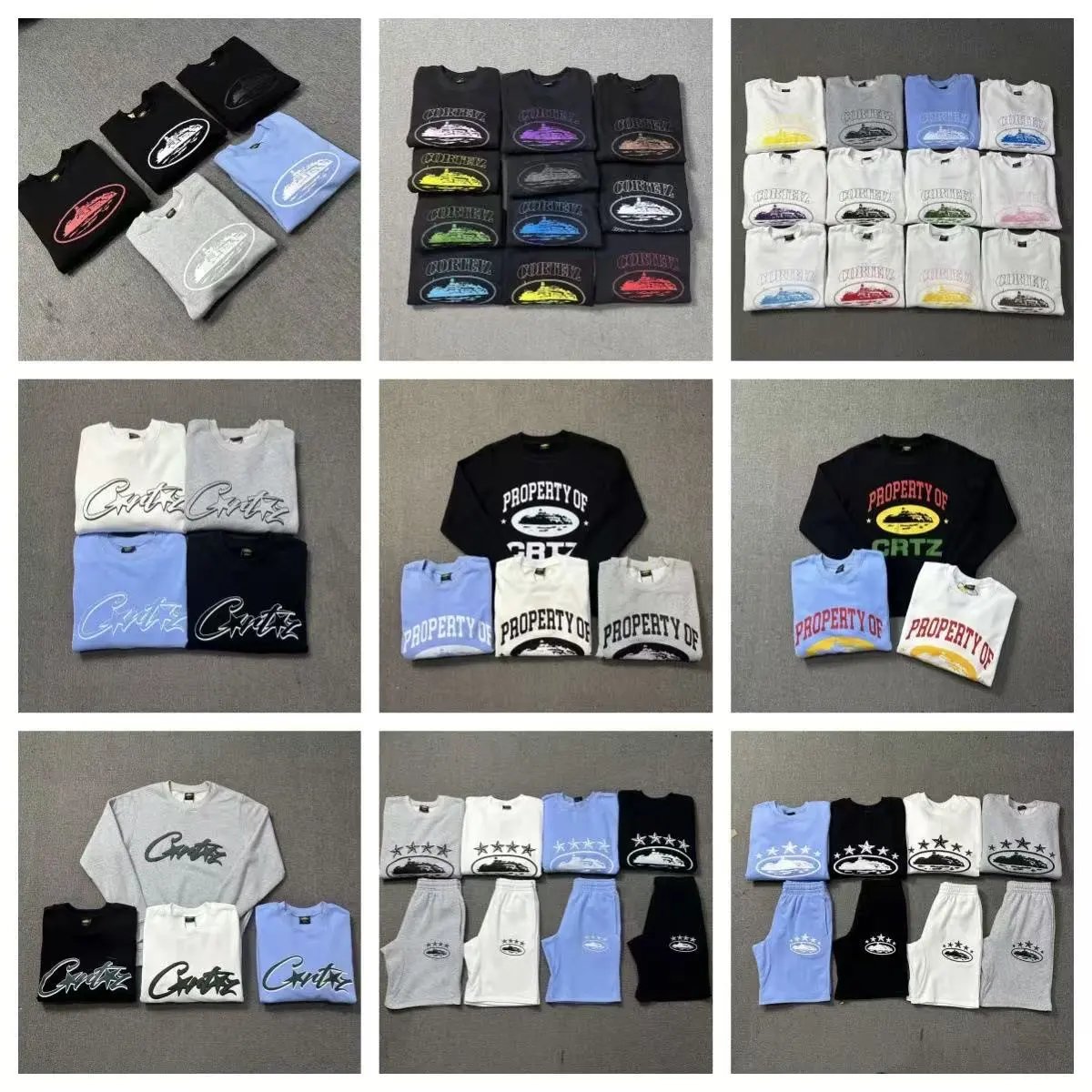 【DX13】圆领卫衣街头嘻哈滑板运动休闲长袖卫衣集合