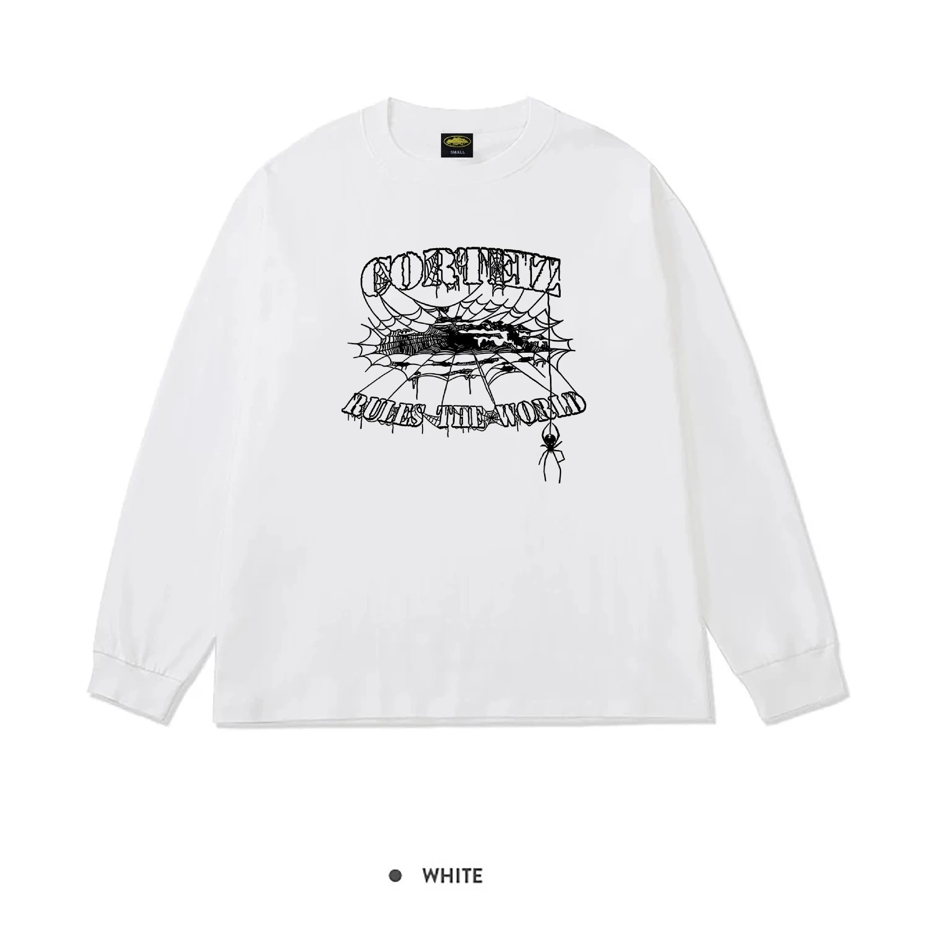 【DX13】字母印花圆领宽松套头卫衣