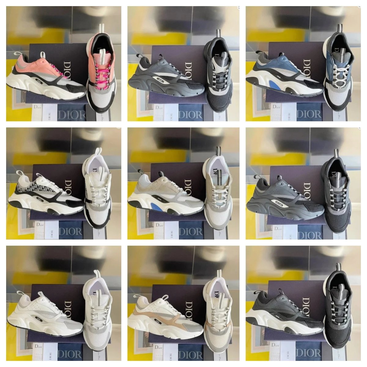 2023ss The latest B22 series mesh casual sneakers, men's running shoes, hiking shoes-CY