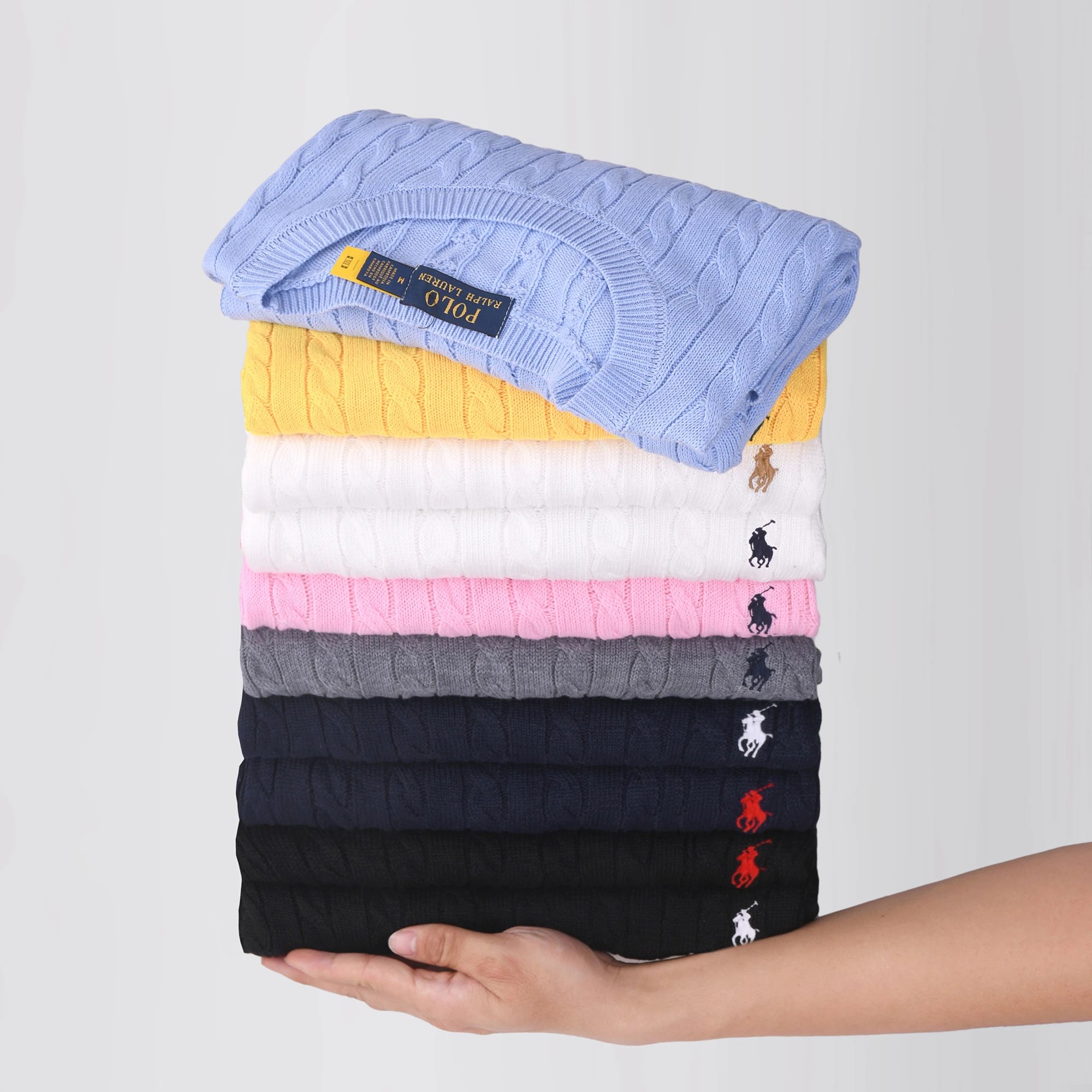 【DX19】刺绣麻花减龄毛衣薄款短袖上衣