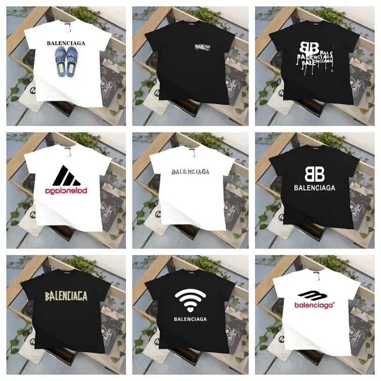 Balenciaga巴黎世家 x adidas Balenciaga x Adidas联名 Logo 字母刺绣短袖T恤