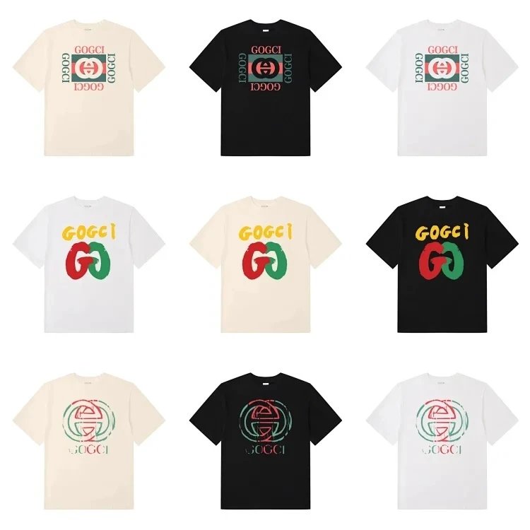 GUCCI Gucci Lido Logo字母印花圆领短袖T恤