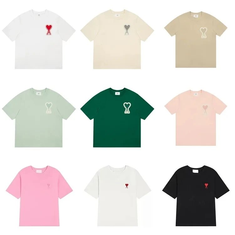 AMIPARIS 心形徽标短袖T恤