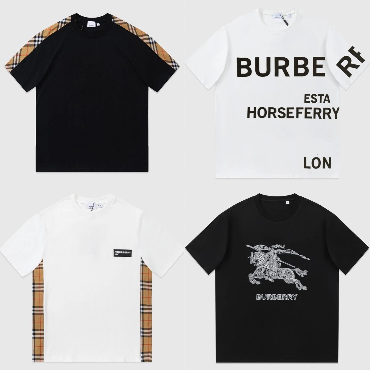 Burberry博柏利 SS23 马术骑士刺绣短袖T恤