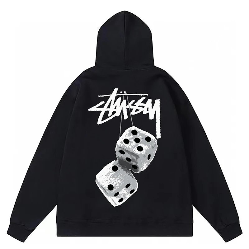 Stussy  FW21 Roll The Dice Hoodie 连帽套头美式复古卫衣