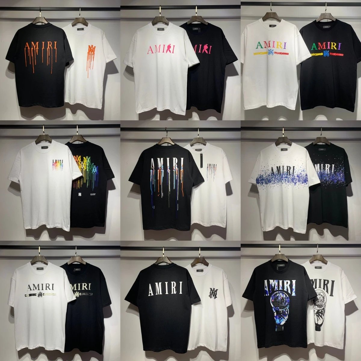 AMIRI FW21 棉质印花圆领短袖T恤