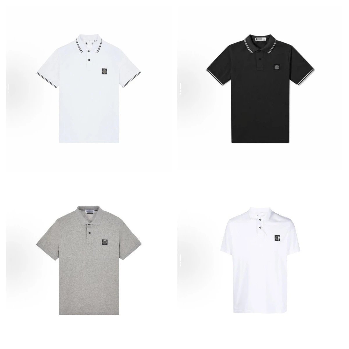 STONE ISLAND石头岛 短袖徽标单排扣Polo衫