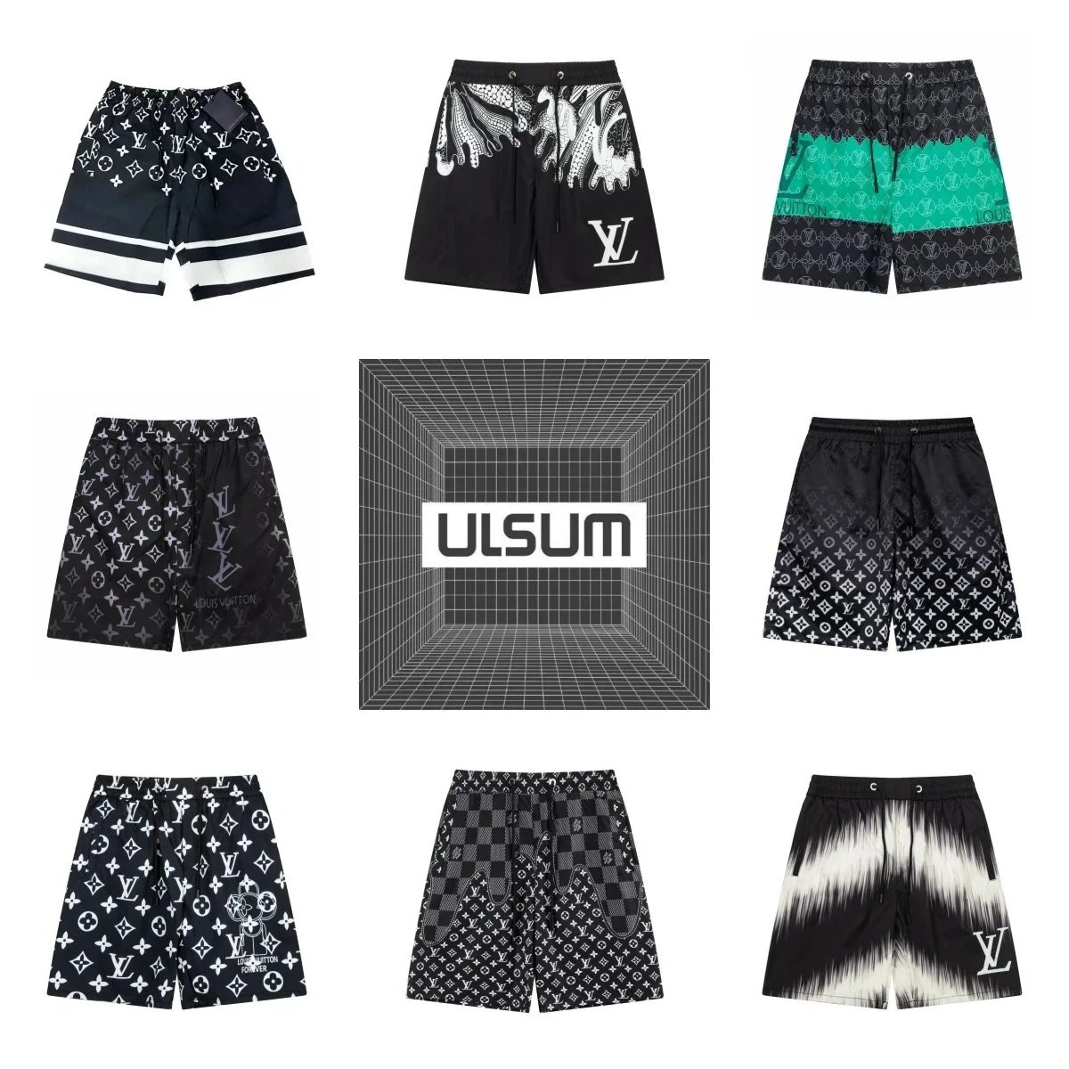 2025ss Summer New Fashionable Beach Shorts with Inner Mesh