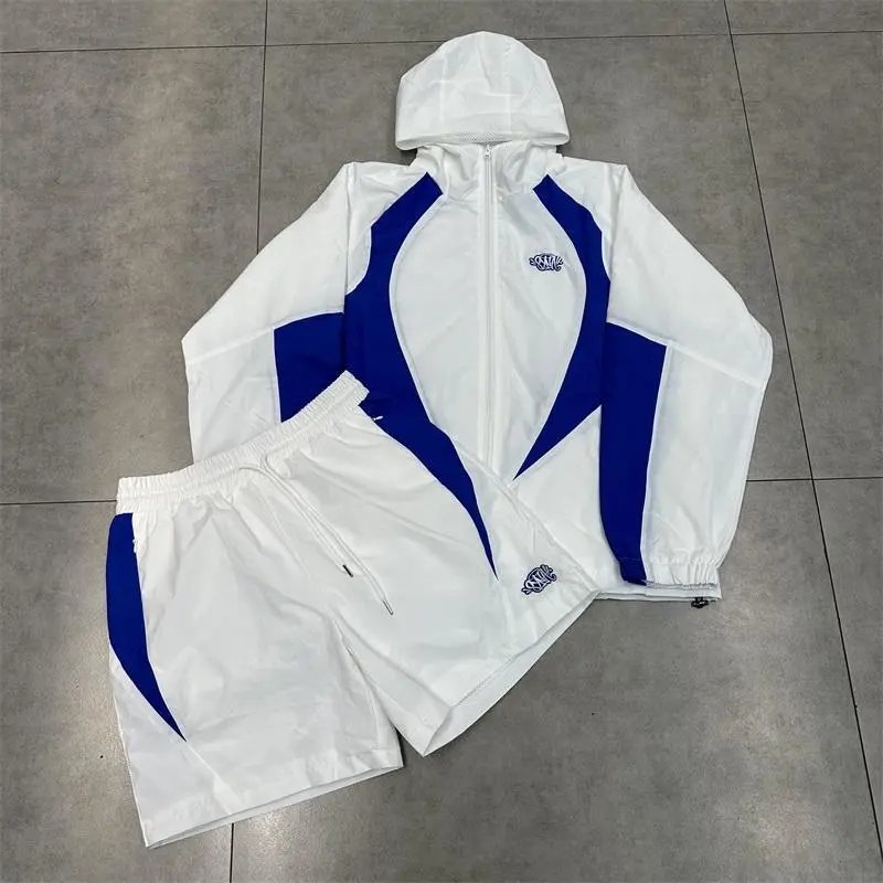 Syna World Tracksuit拼接小标LOGO套装卫衣小众美式高街帽衫休闲