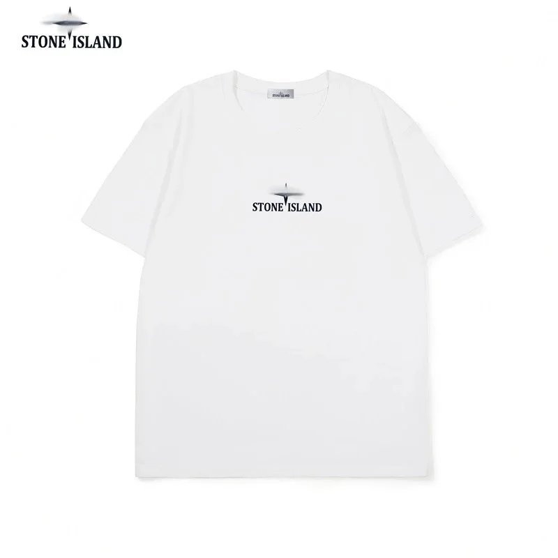 STONE ISLAND石头岛 圆领纯色套头短袖T恤