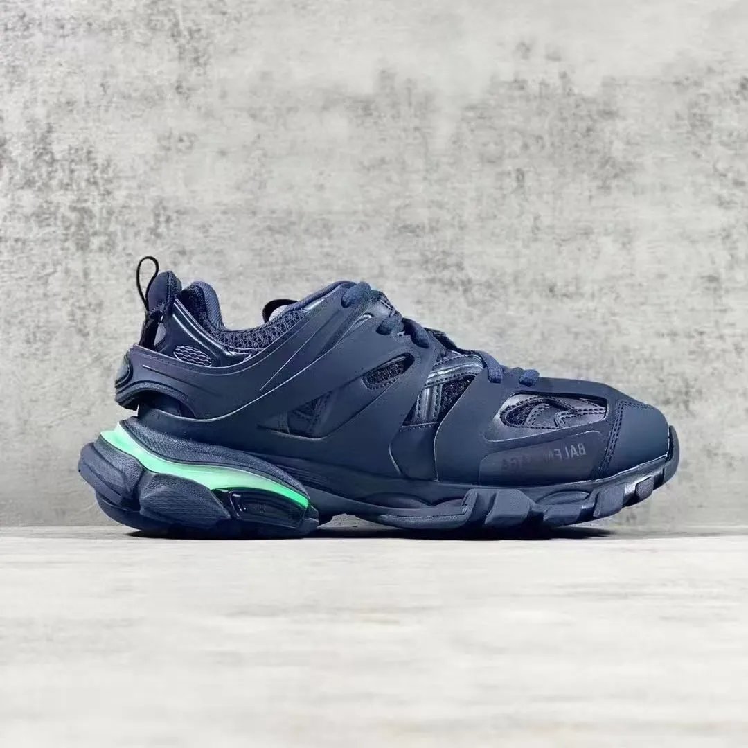 Balenciaga巴黎世家 Track 圆头系带厚底 低帮 老爹鞋