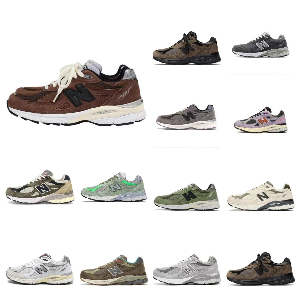 JJJJound x New Balance NB 990 V3 复古网面