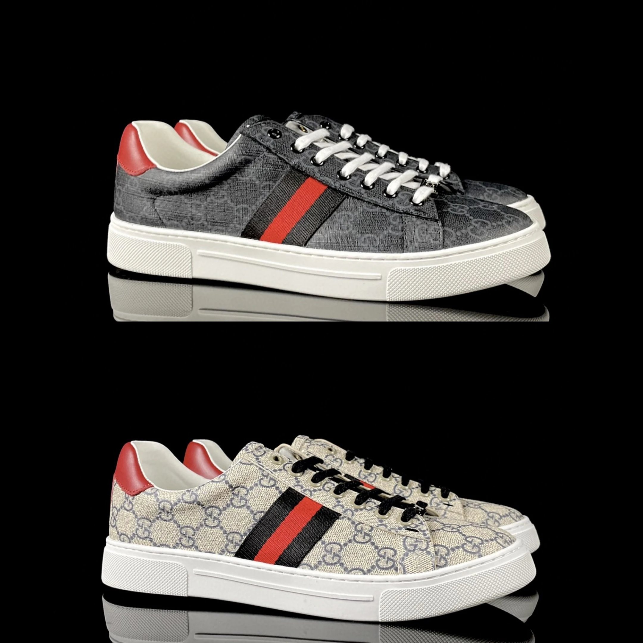 GUCCI ACE 圆头系带 低帮 板鞋